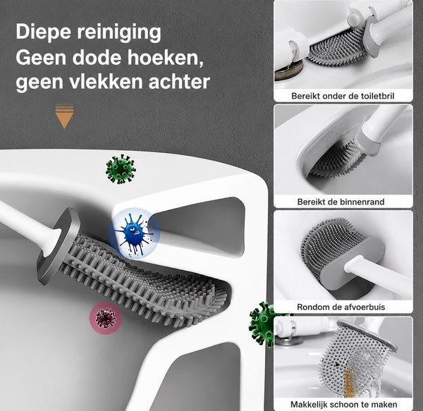 CleanSwipe Siliconen Toiletborstel